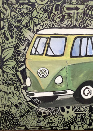 Old School Transporter Flash (Metal Board) (60*90 cm)