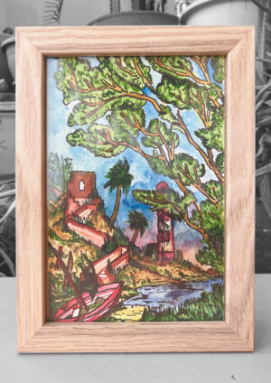 Ericeira - Watercolor (Framed) (18*25 cm)