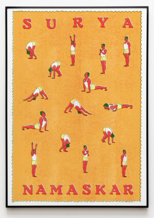 Surya Namaskar - Sun Salutation (orange)
