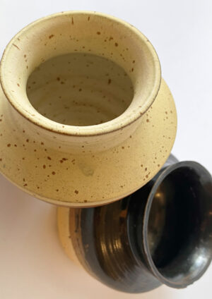 Ceramic "Mini-Vase" set - Basalt Glaze