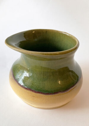 Ceramic "M Vase" - Tropic Frog Glaze