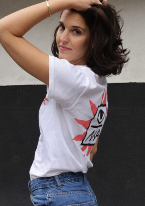 Sun Logo T- shirt (White Shirt)