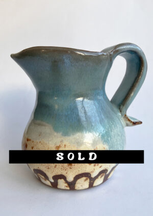 Ceramic "M Vase" - Light Blue Glaze