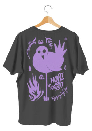 Hope T-shirt - Purple - (Black Shirt)