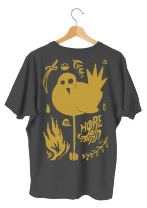 Hope T-shirt - Yellow - (Black Shirt)