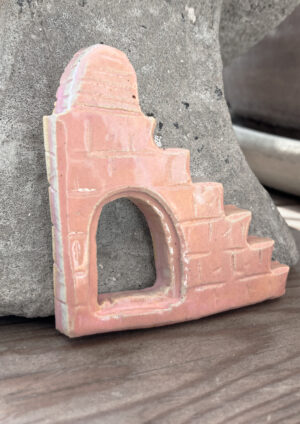 Ceramic Pink Stairs Decoration