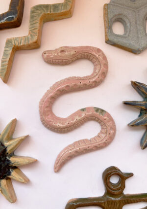 Ceramic Sin Snake - Wall Hang