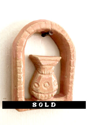 Ceramic Arc Vase - Wall Hang