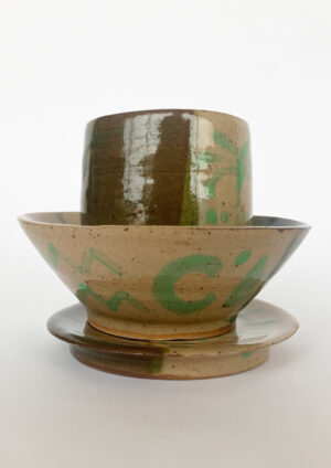 Green Split Set - Bowl + Cup + Plate